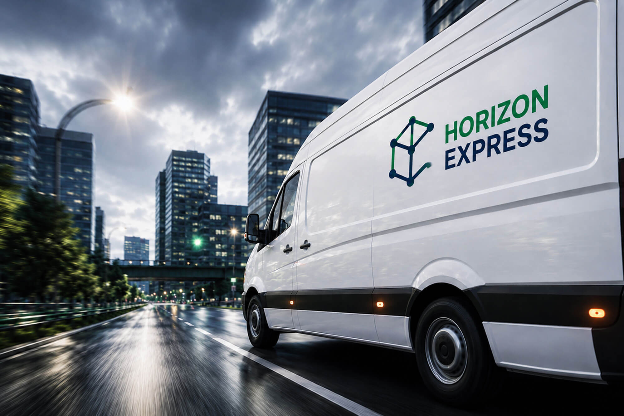 Horizon Express Van in Urban Street