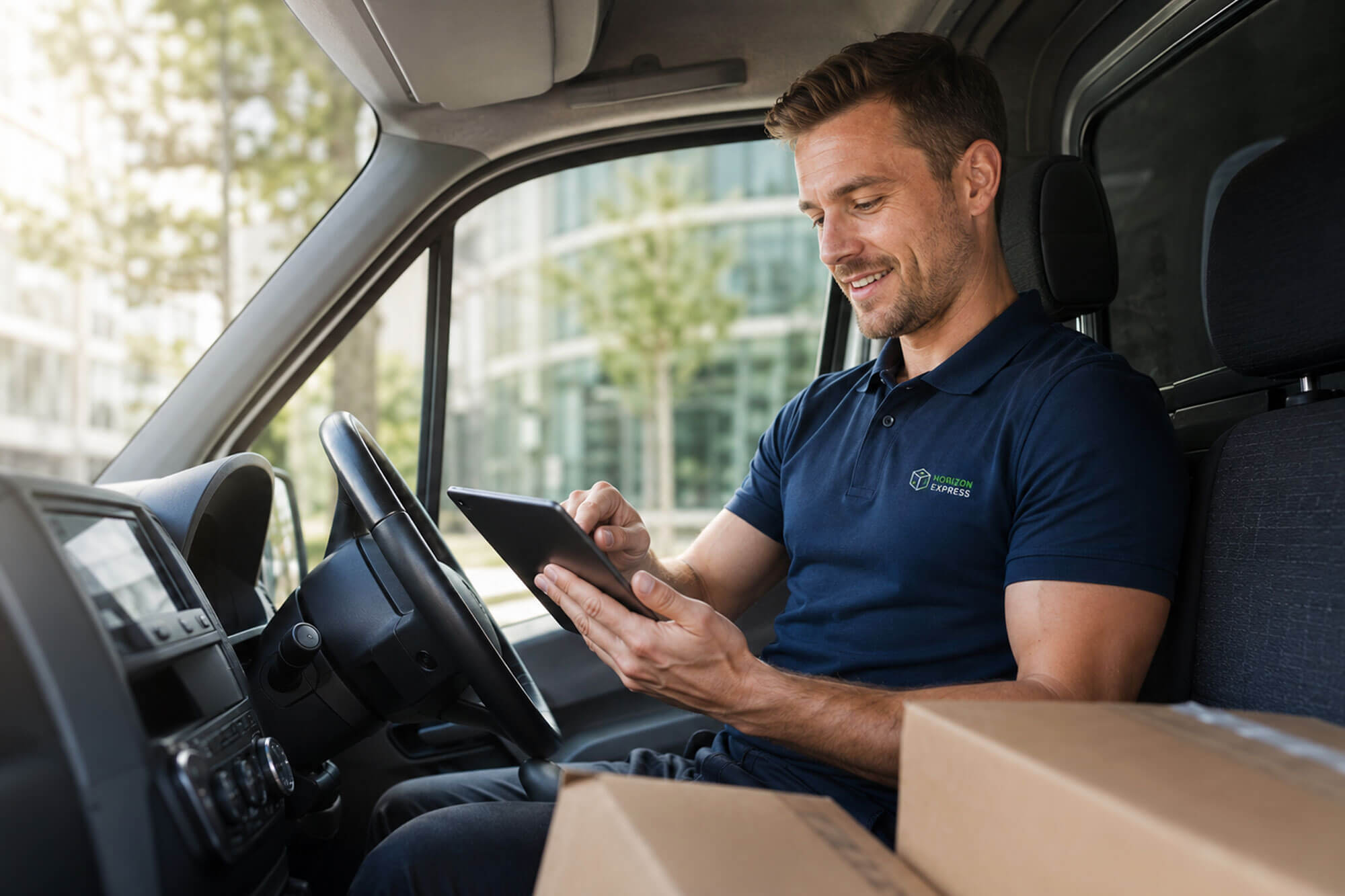 Horizon-Express van driver
