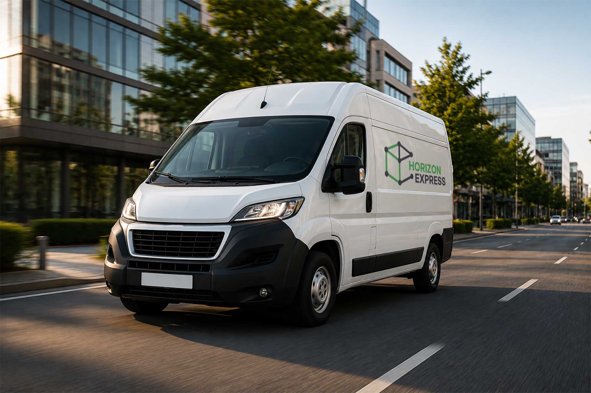 Horizon Express Courier Service van